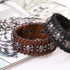 braunes rohleder armband herren manschette breitarmband uniqal sale
